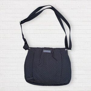 VERA BRADLEY Black Quilted Hadley On the Go Crossbody Purse Bag Tote